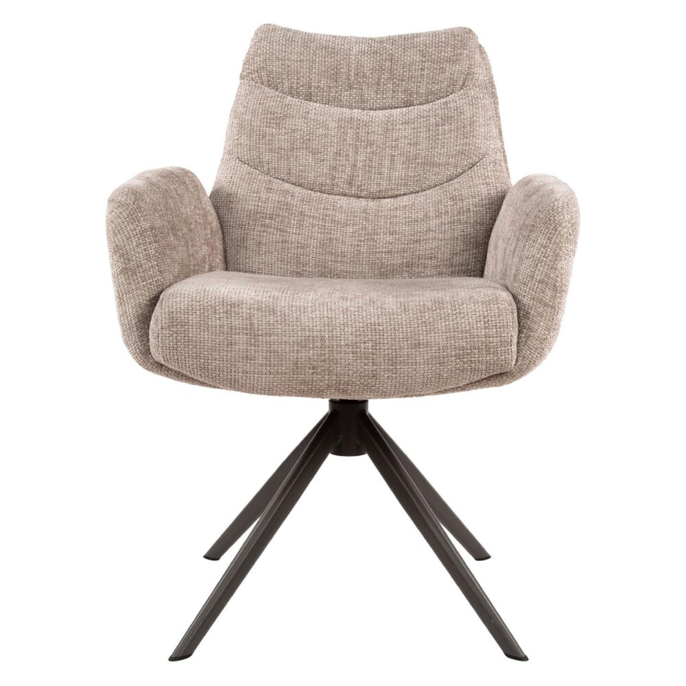 Sarvo draaibare eetkamerstoelen met armleuningen afbeelding 2