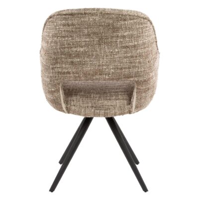 Tamo draaibare eetkamerstoelen met armleuning zand afbeelding 3