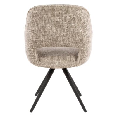 Tamo draaibare eetkamerstoelen met armleuning crème afbeelding 3