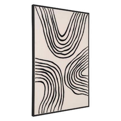 canvas schilderij zwart beige 60x90 No.2 afbeelding 2