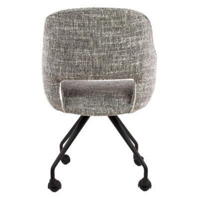 Tamo draaibare eetkamerstoelen met wieltjes grijs afbeelding 3