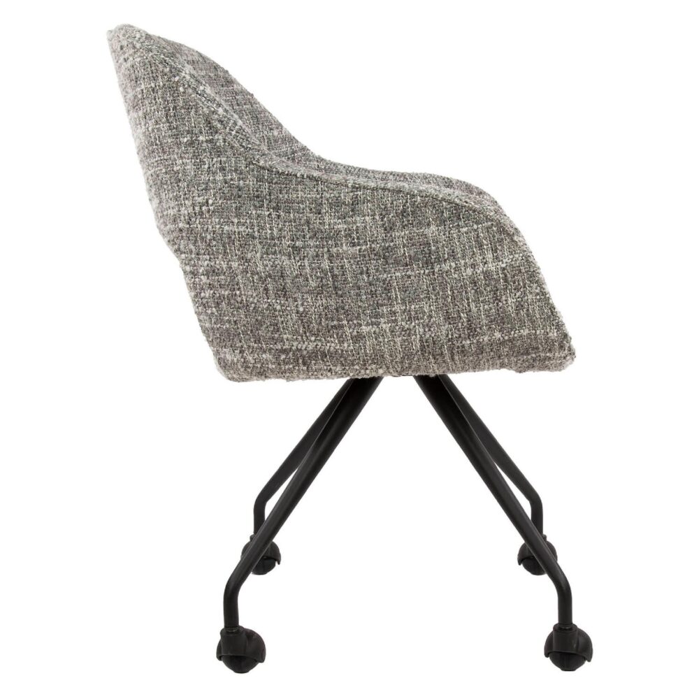 Tamo draaibare eetkamerstoelen met wieltjes grijs afbeelding 4