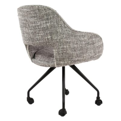 Tamo draaibare eetkamerstoelen met wieltjes grijs afbeelding 5