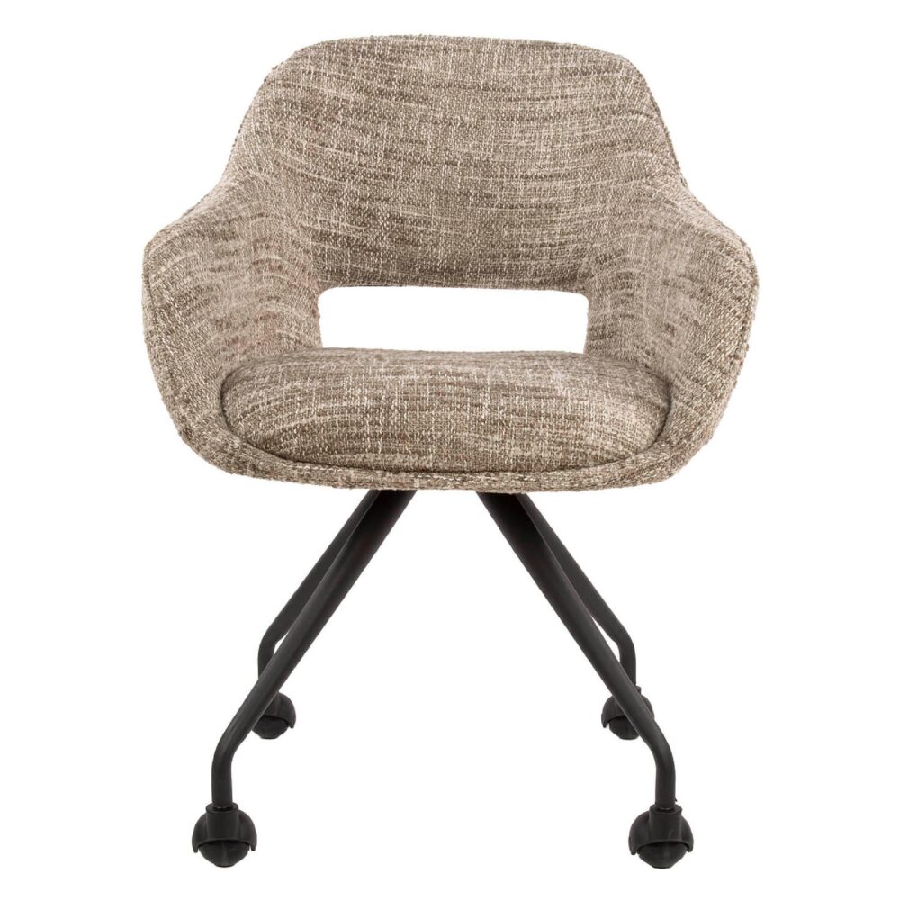 Tamo eetkamerstoelen met armleuning op wieltjes afbeelding 2