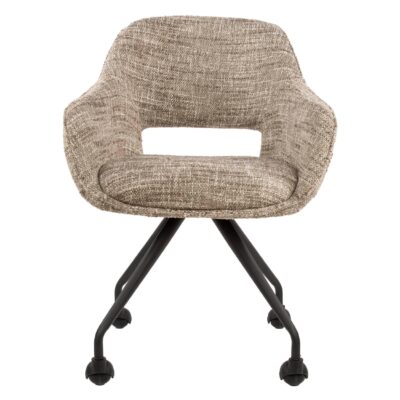 Tamo eetkamerstoelen met armleuning op wieltjes afbeelding 2