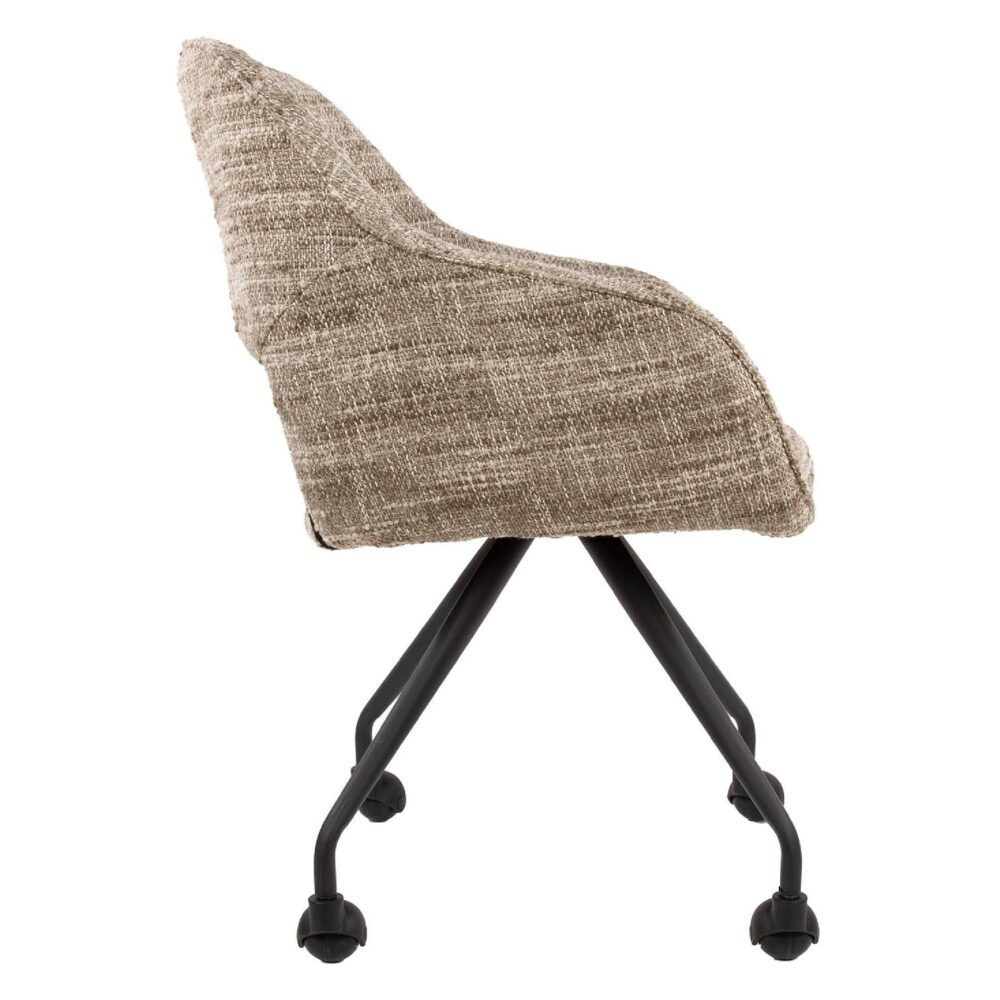 Tamo eetkamerstoelen met armleuning op wieltjes afbeelding 4