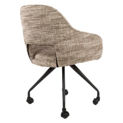 Tamo eetkamerstoelen met armleuning op wieltjes afbeelding 5