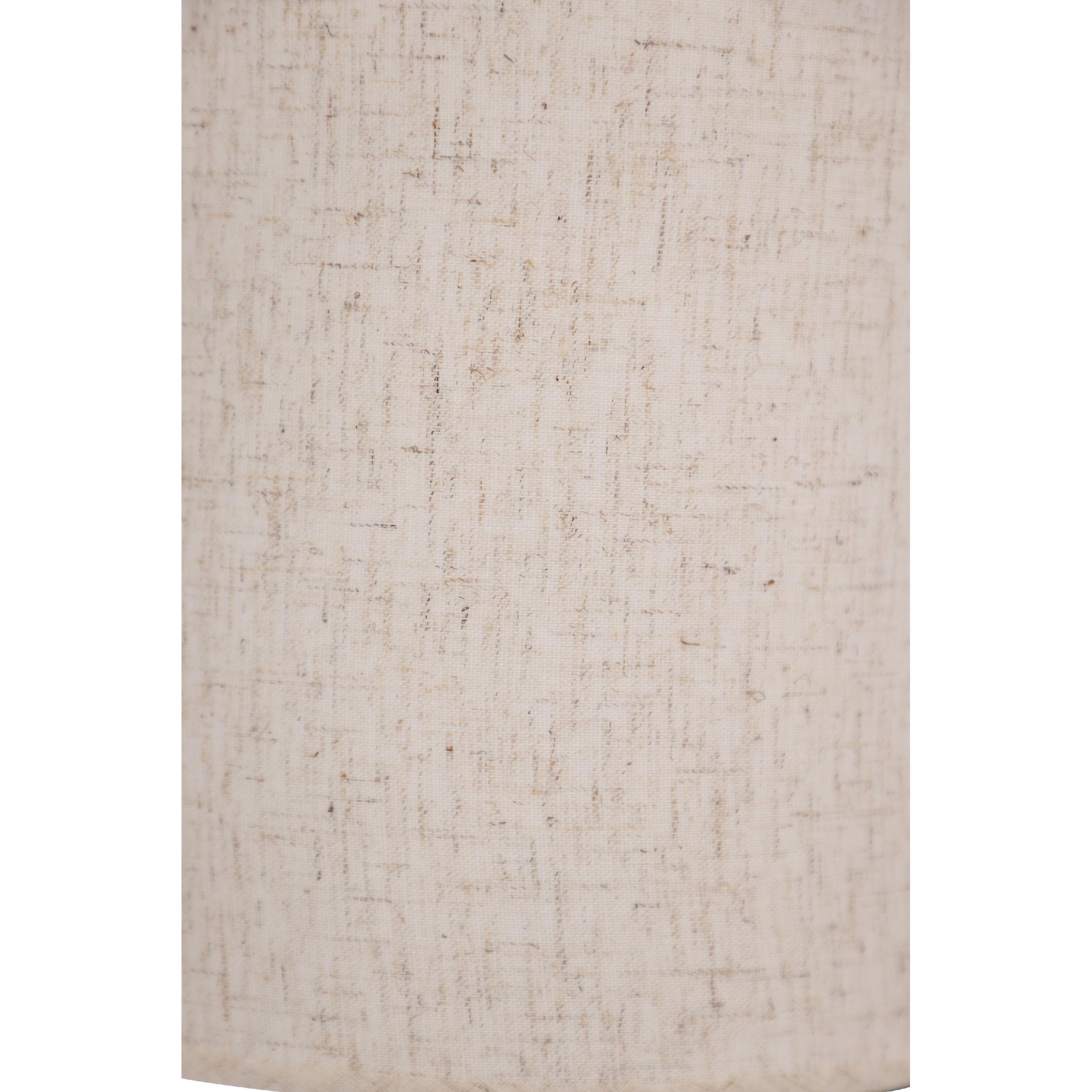 industriële tafellamp beton met linnen kap afbeelding 3