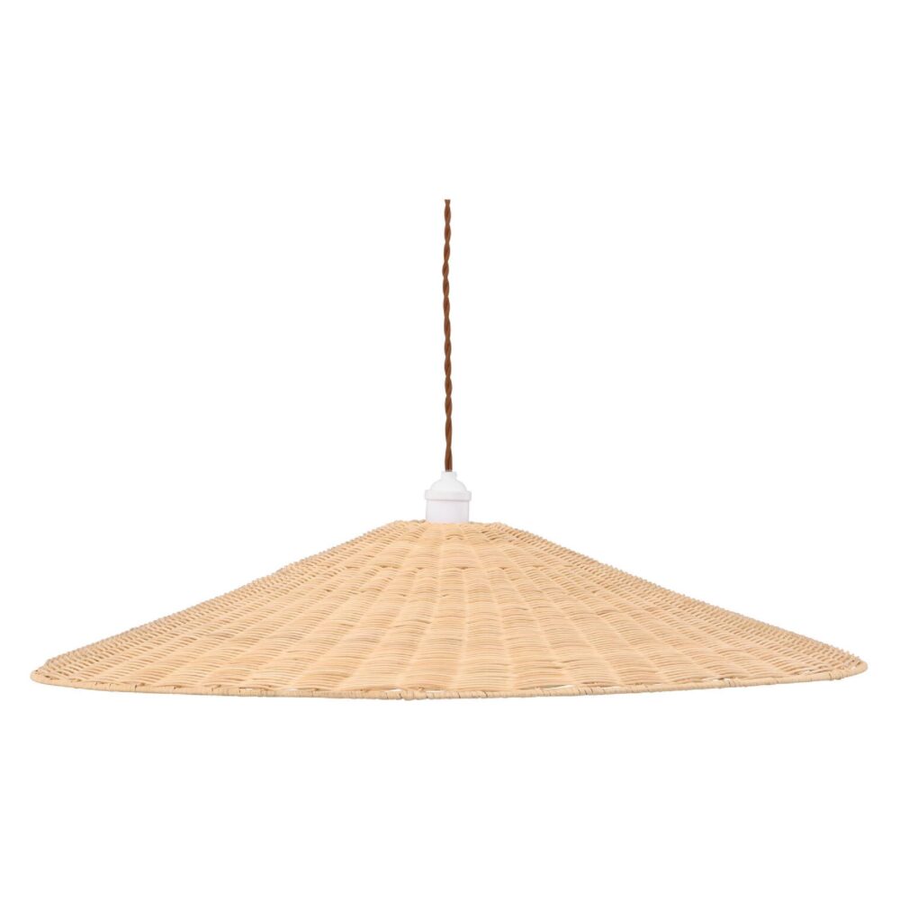 rotan hanglamp rond naturel afbeelding 1