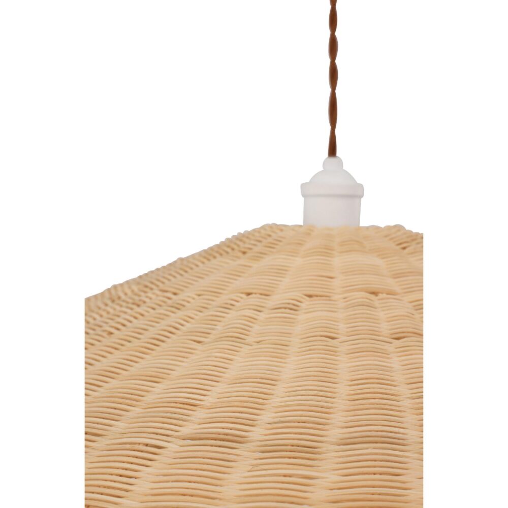 rotan hanglamp rond naturel afbeelding 3