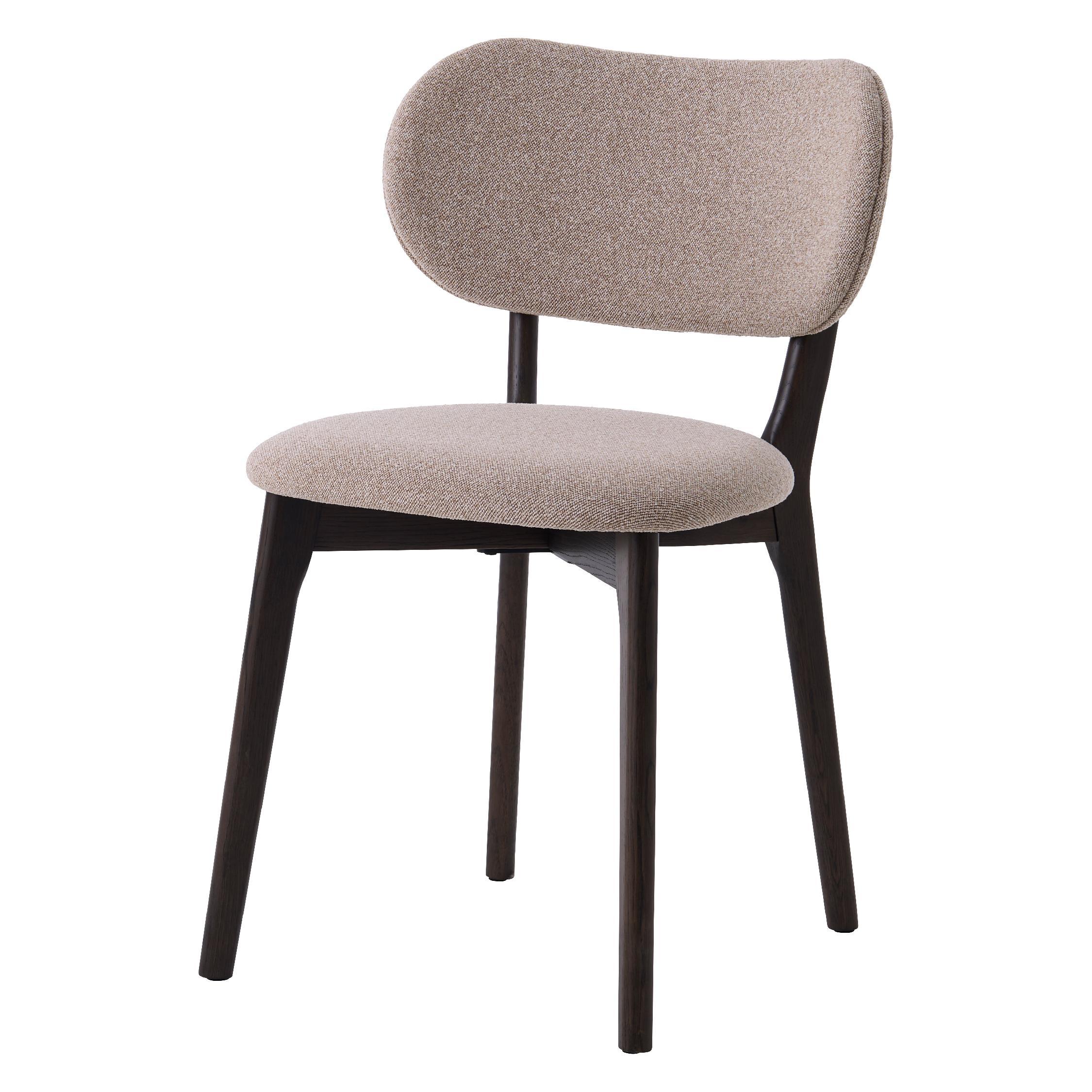 gestoffeerde eetkamerstoelen Lio bruin afbeelding 1