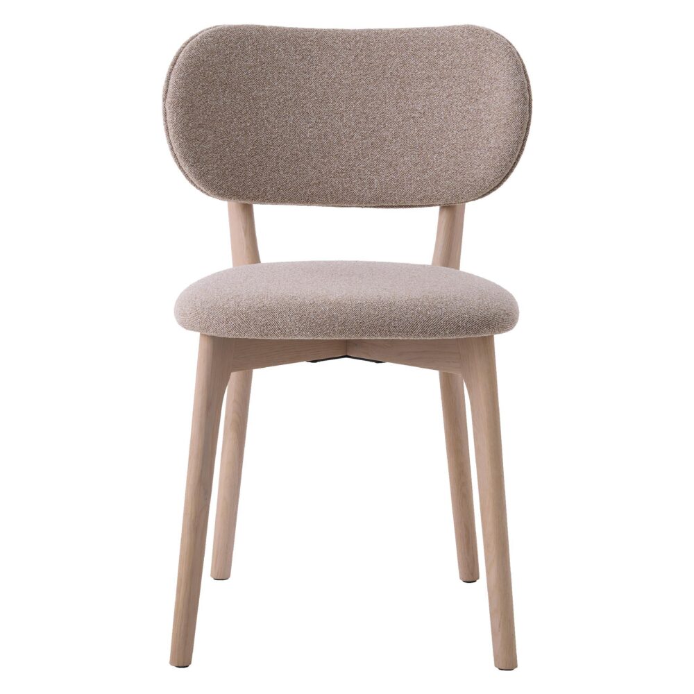 eiken eetkamerstoelen Lio zandkleur afbeelding 2