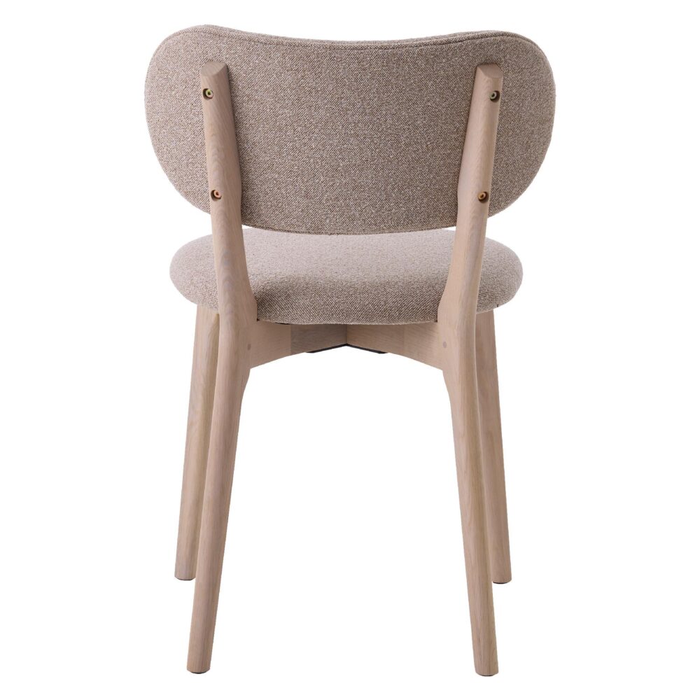 eiken eetkamerstoelen Lio zandkleur afbeelding 4