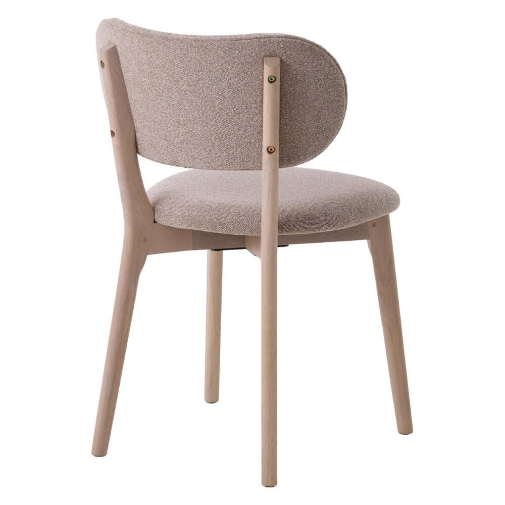 eiken eetkamerstoelen Lio zandkleur afbeelding 5