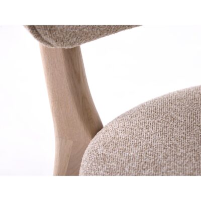 eiken eetkamerstoelen Lio zandkleur afbeelding 7