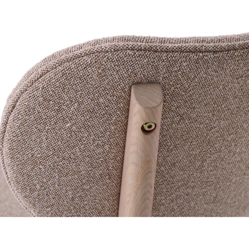 eiken eetkamerstoelen Lio zandkleur afbeelding 8