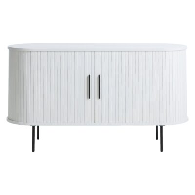 wit eiken dressoir Nova met schuifdeuren afbeelding 1