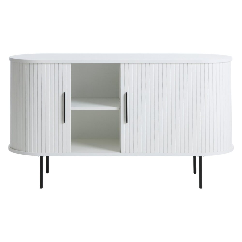 wit eiken dressoir Nova met schuifdeuren afbeelding 5