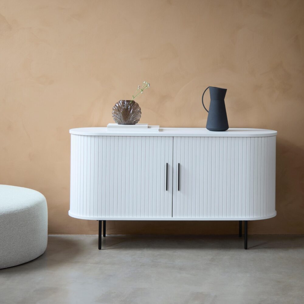 wit eiken dressoir Nova met schuifdeuren afbeelding 10