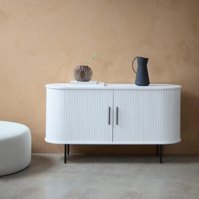 wit eiken dressoir Nova met schuifdeuren afbeelding 10