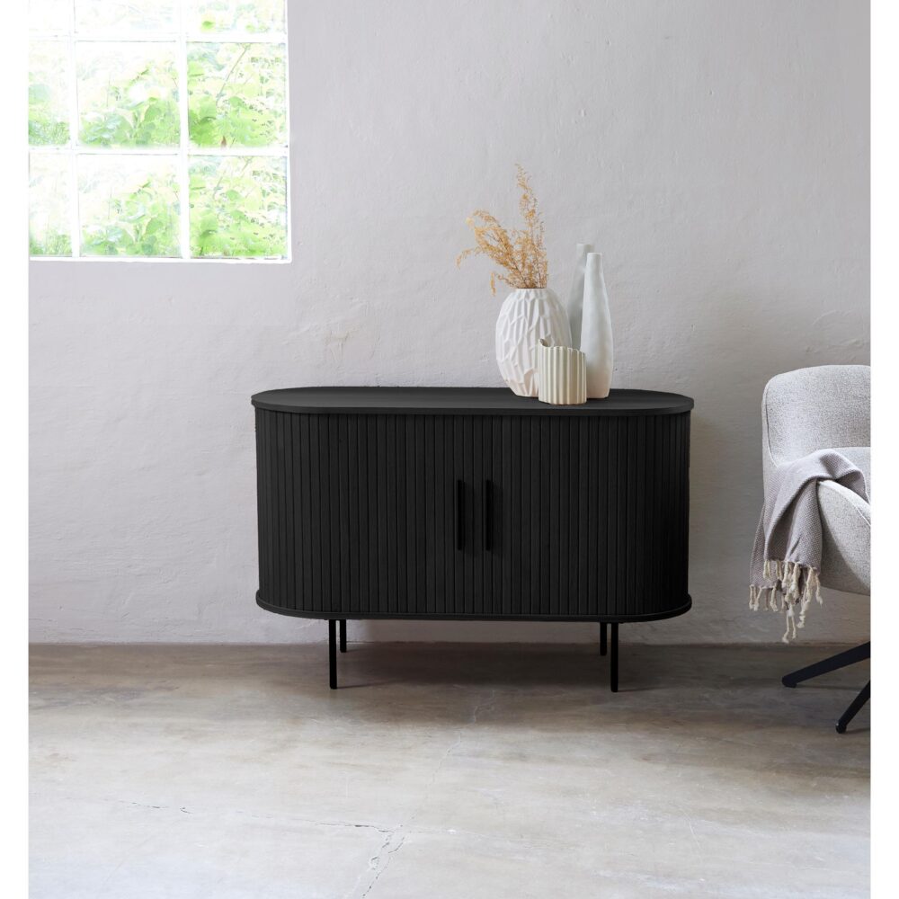 zwart eiken dressoir Nova 120 cm afbeelding 7