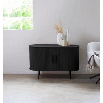 zwart eiken dressoir Nova 120 cm afbeelding 7