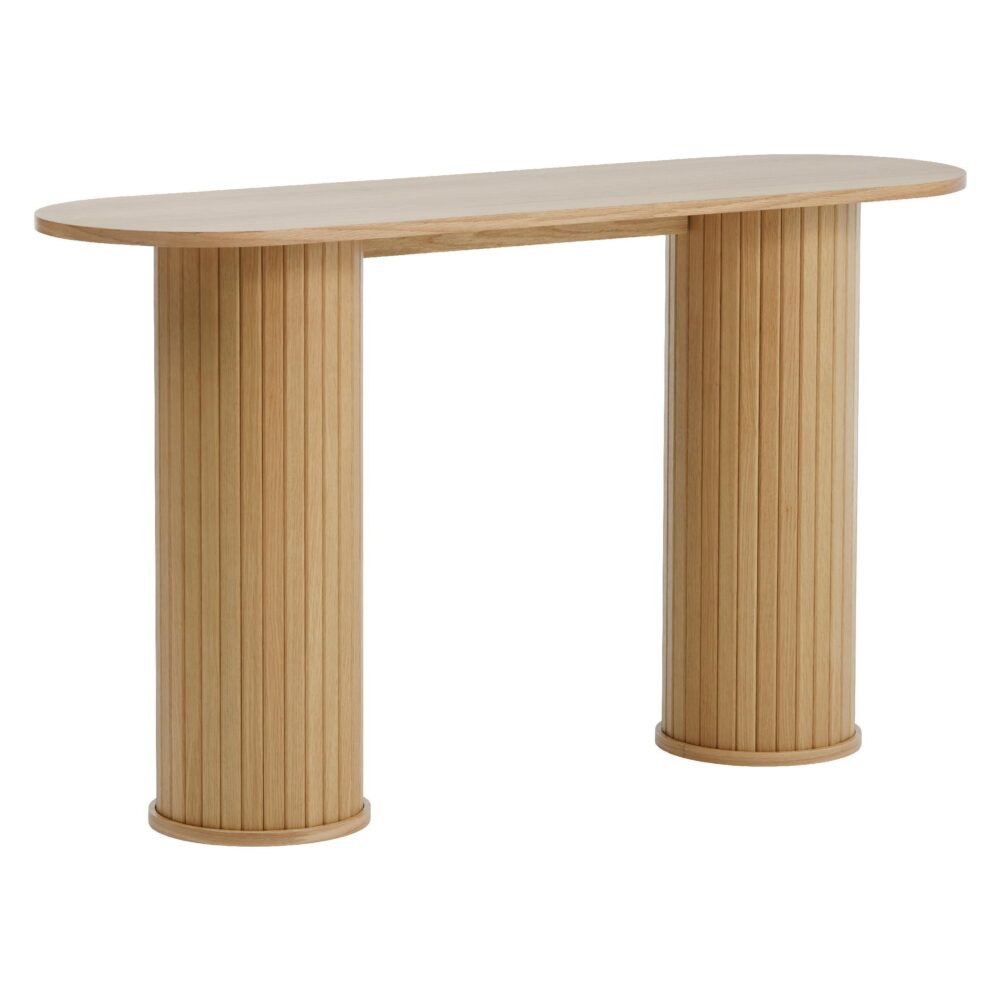 ovale eiken wandtafel Nova afbeelding 3