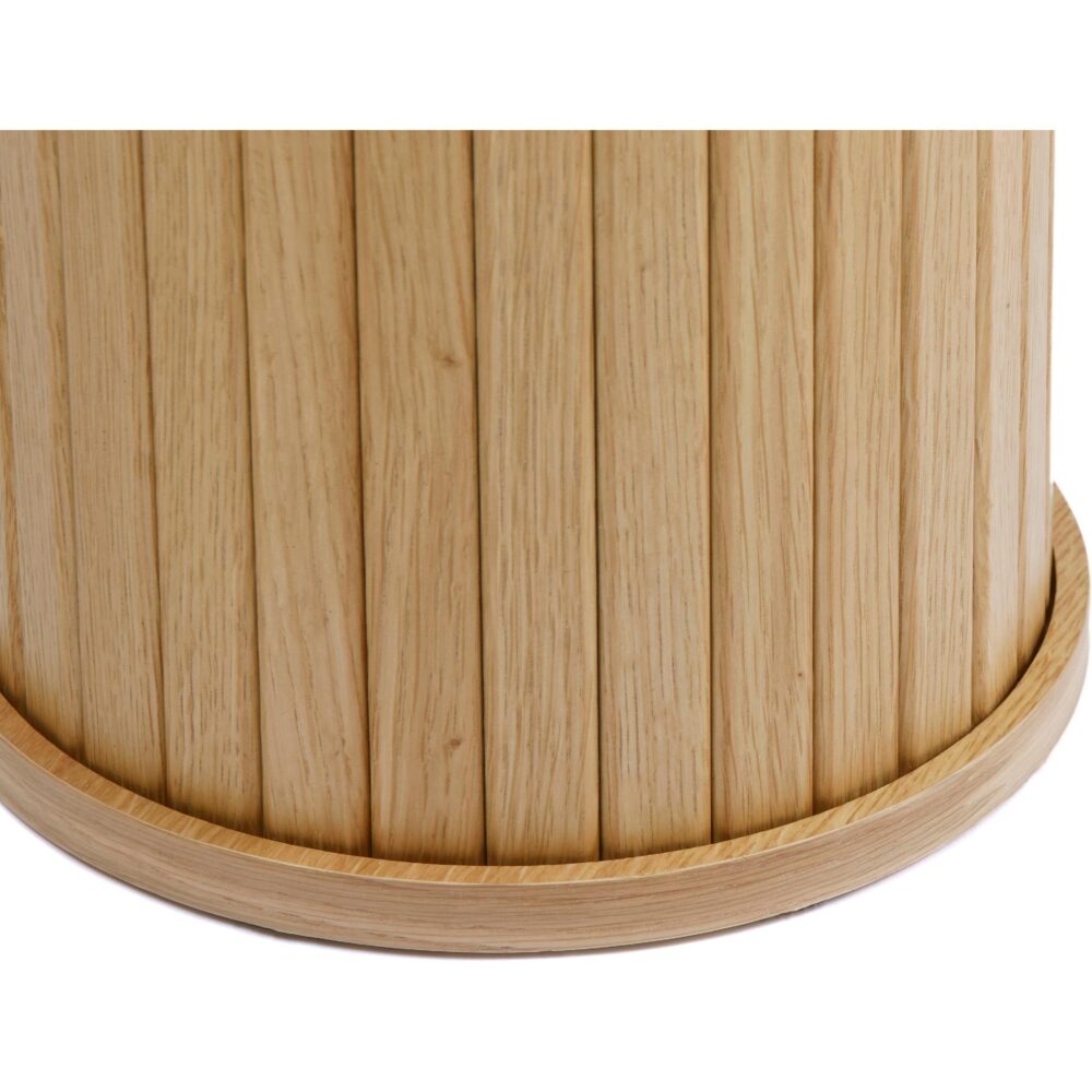 ovale eiken wandtafel Nova afbeelding 4