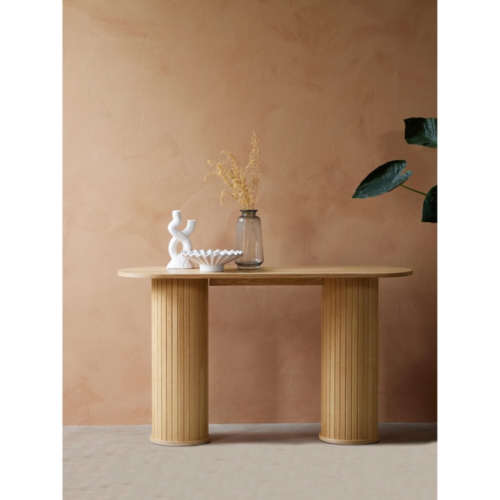 ovale eiken wandtafel Nova afbeelding 9