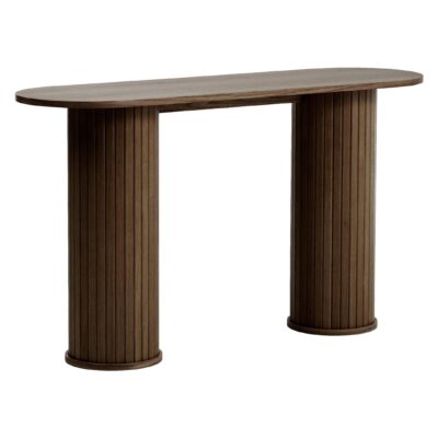 ovaal eikenfineer wandtafel Nova afbeelding 3