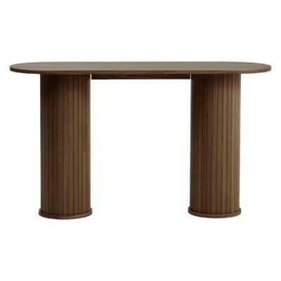 ovaal eikenfineer wandtafel Nova afbeelding 1