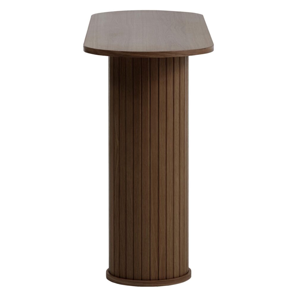 ovaal eikenfineer wandtafel Nova afbeelding 2
