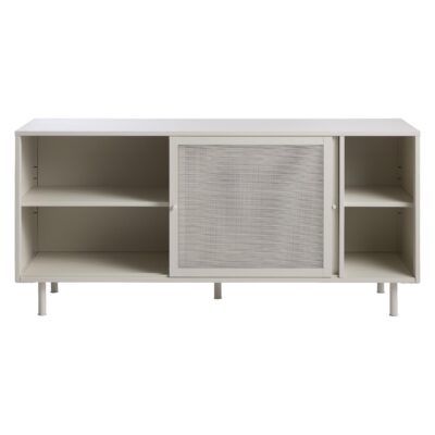 wit metalen dressoir Evin 160 cm met schuifdeuren afbeelding 2