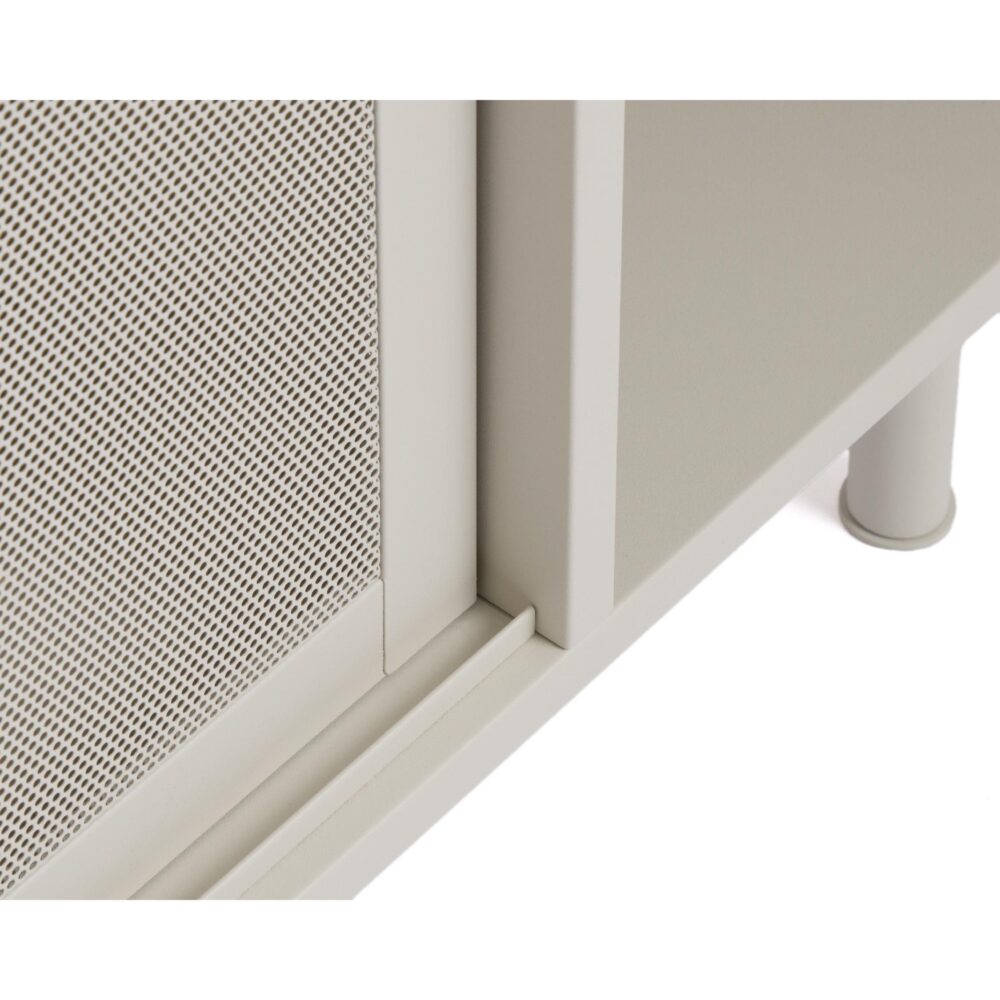 wit metalen dressoir Evin 160 cm met schuifdeuren afbeelding 5