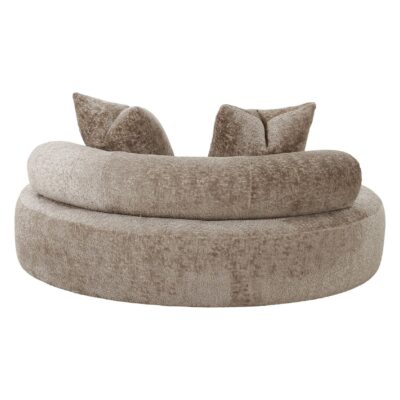 ronde chenille daybed slaapbank afbeelding 5