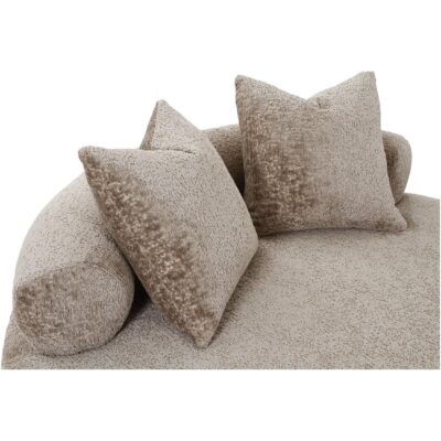 ronde chenille daybed slaapbank afbeelding 7