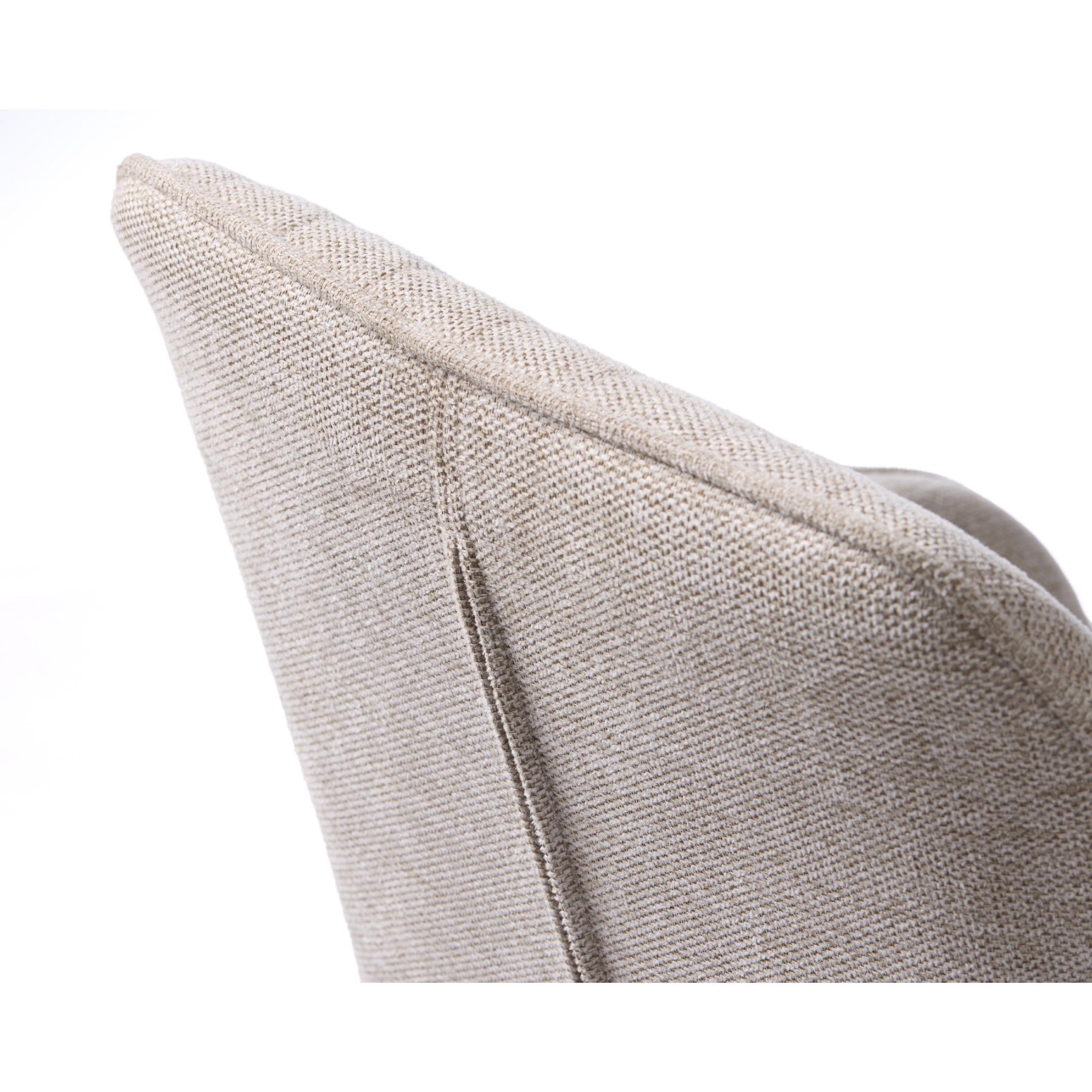 zandkleurige eetkamerstoelen met armleuning Zane afbeelding 10