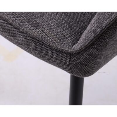 donkergrijze eetkamerstoelen Zane met armleuningen afbeelding 6