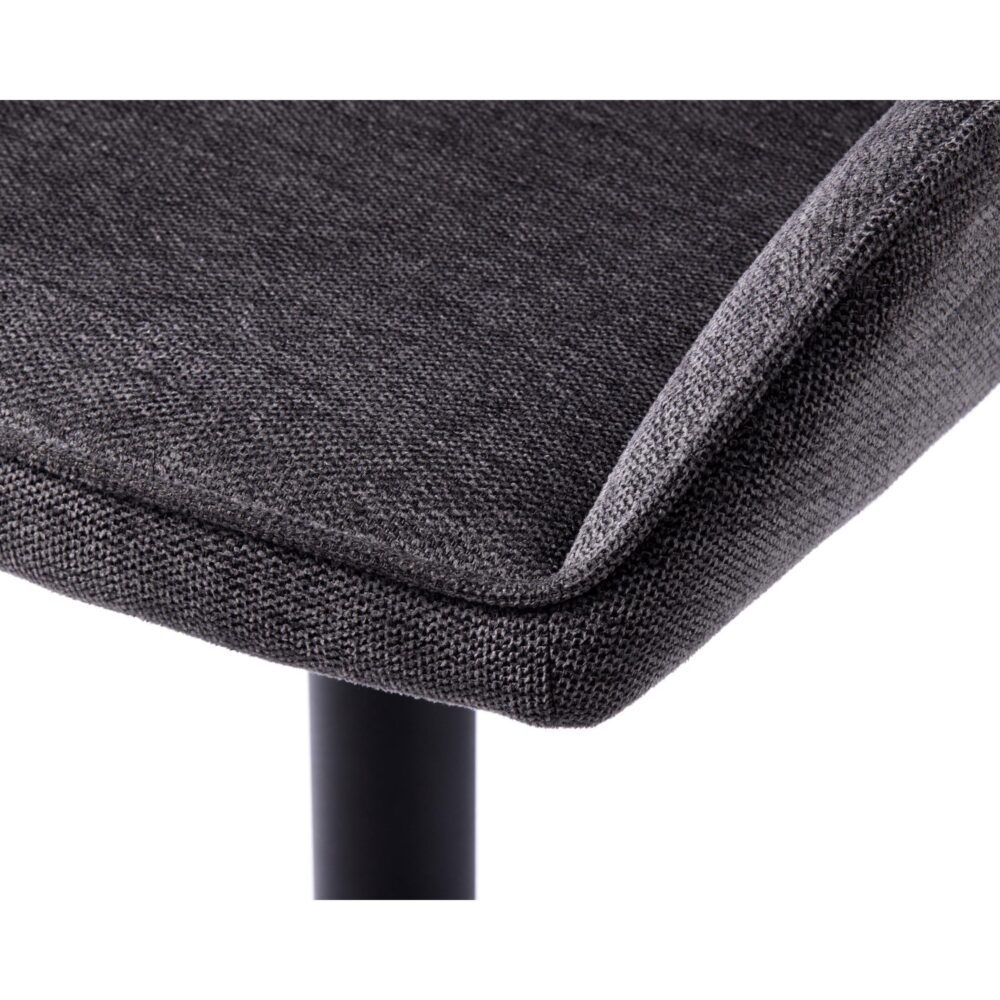 donkergrijze eetkamerstoelen Zane met armleuningen afbeelding 11