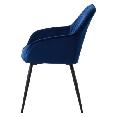 velvet eetkamerstoelen blauw Zane afbeelding 3