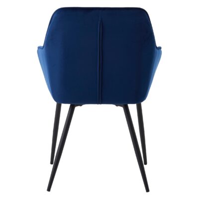 velvet eetkamerstoelen blauw Zane afbeelding 4