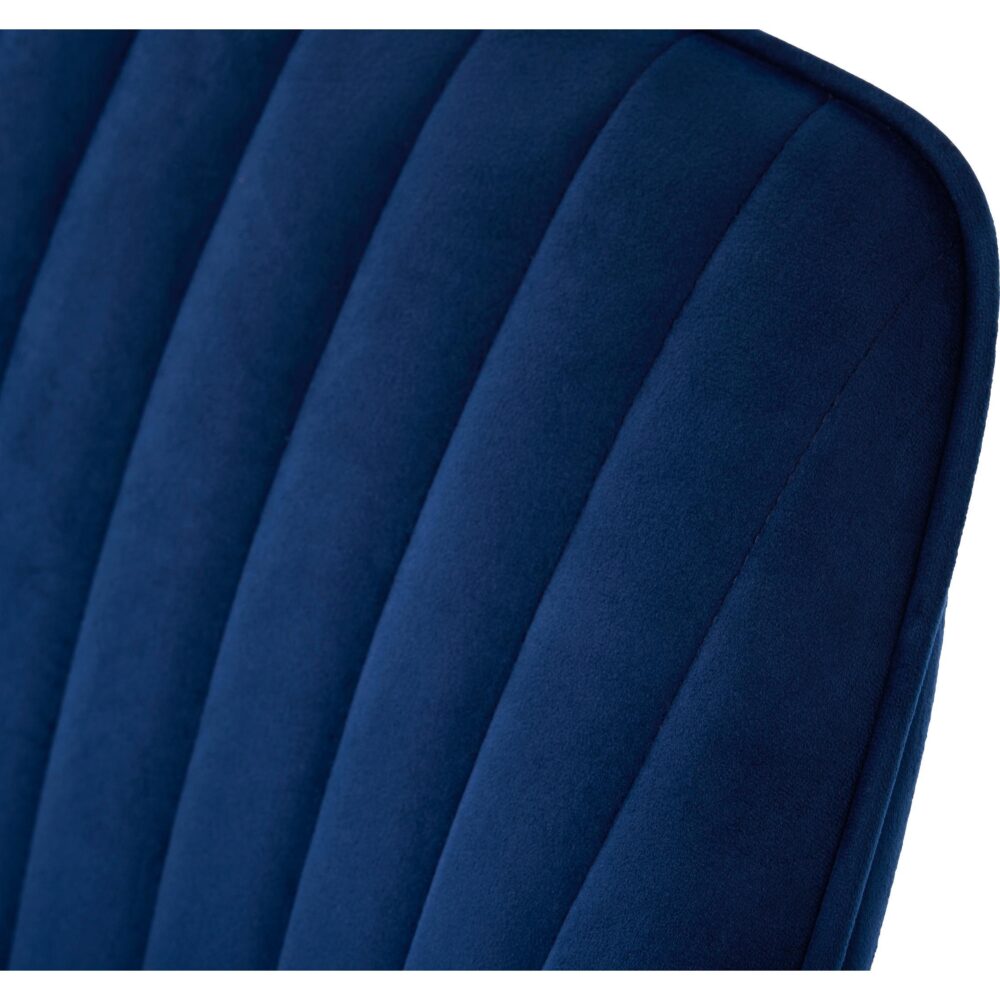 velvet eetkamerstoelen blauw Zane afbeelding 6