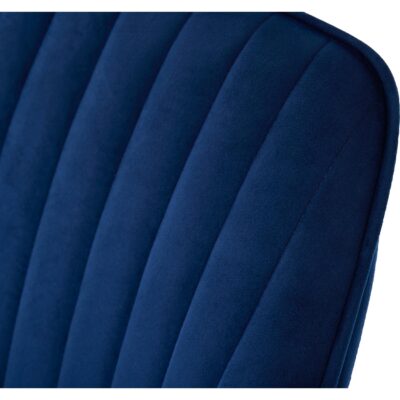 velvet eetkamerstoelen blauw Zane afbeelding 6