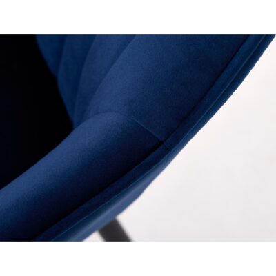 velvet eetkamerstoelen blauw Zane afbeelding 7