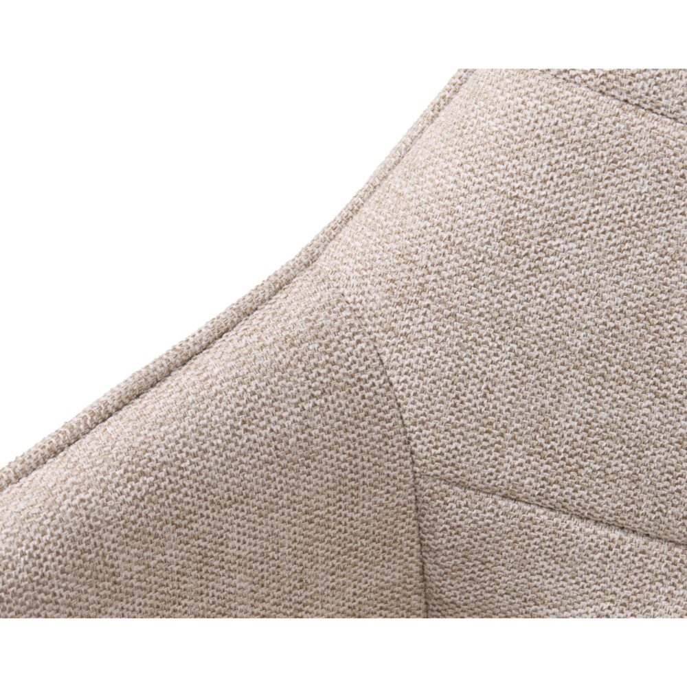 zandkleurige eetkamerstoelen met armleuning Zane afbeelding 8