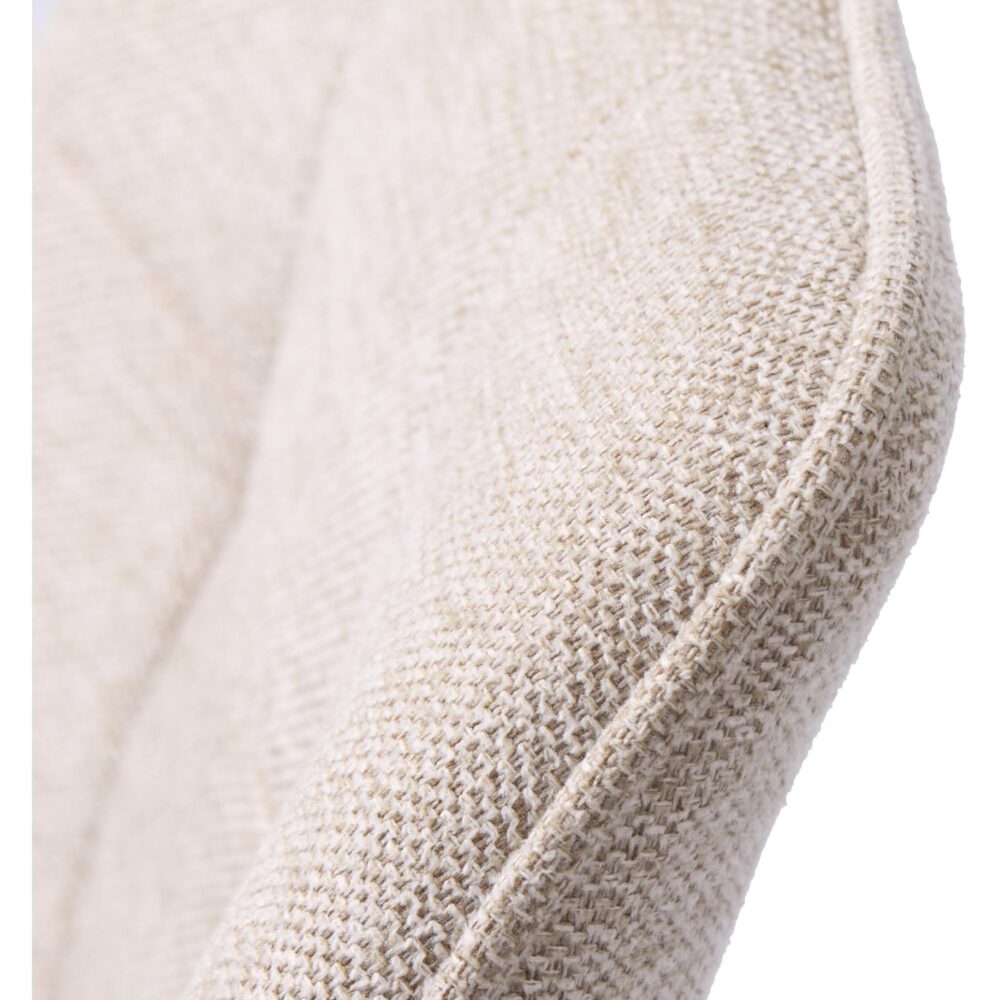 zandkleurige eetkamerstoelen met armleuning Zane afbeelding 10