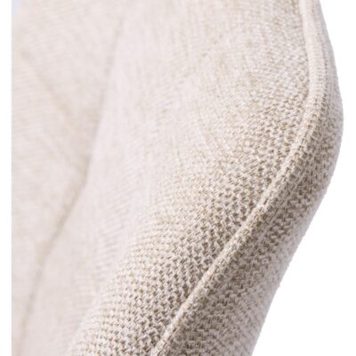 zandkleurige eetkamerstoelen met armleuning Zane afbeelding 10