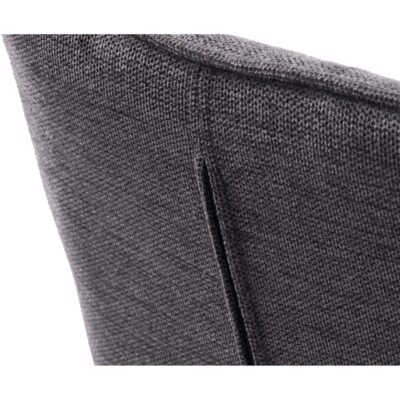 donkergrijze eetkamerstoelen Zane met armleuning afbeelding 9