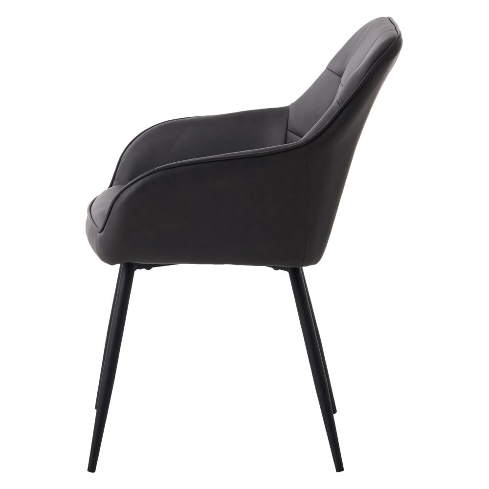 eetkamerstoelen Zane met armleuning zand afbeelding 3