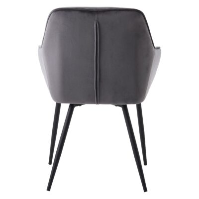 velvet eetkamerstoelen Zane donkergrijs afbeelding 4